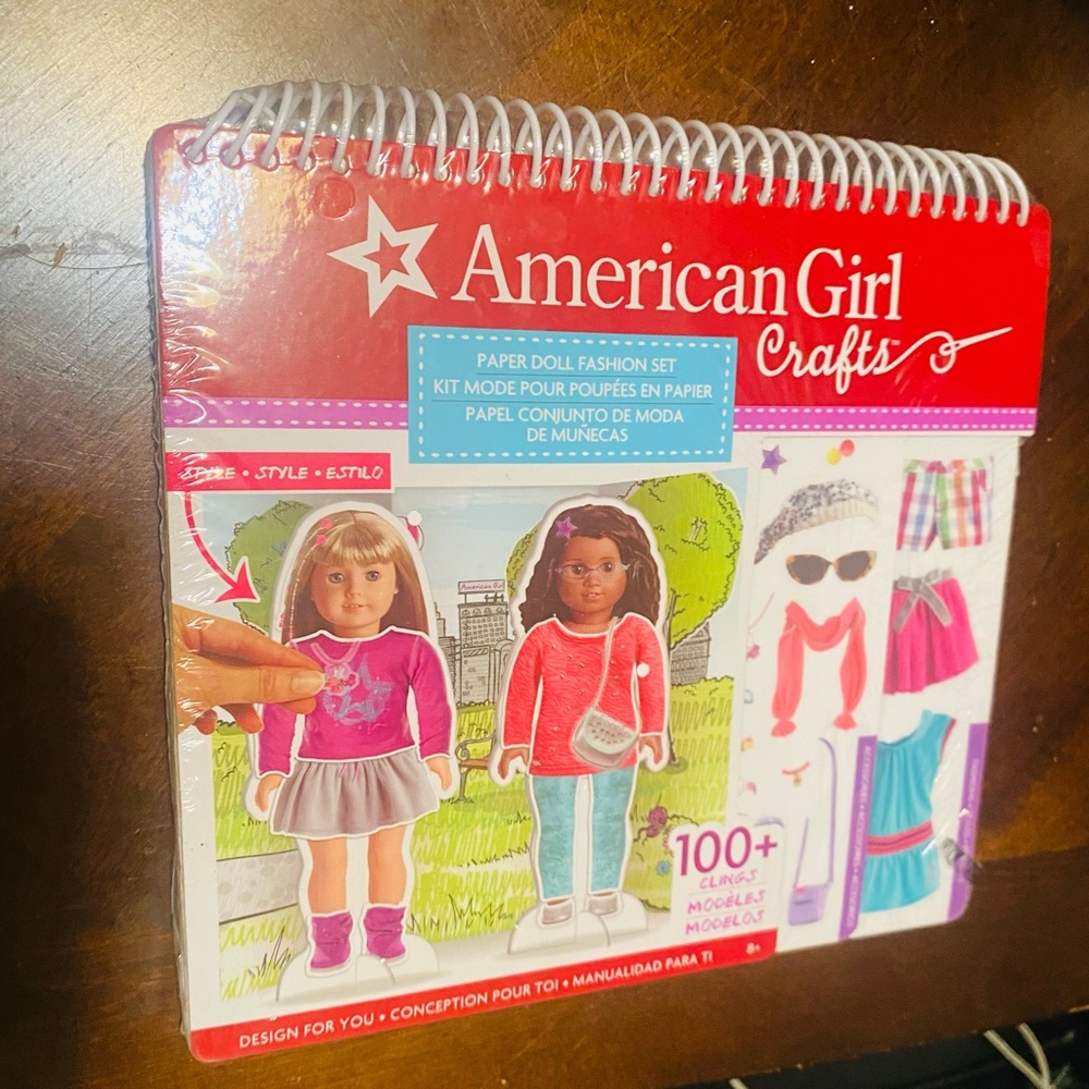 American Girl PINK /RED Fashion Book